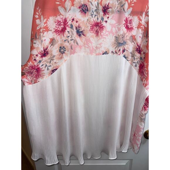 Cato Woman Size 18/20W Floral Flowy Kimono Open Cardigan - Picture 7 of 10